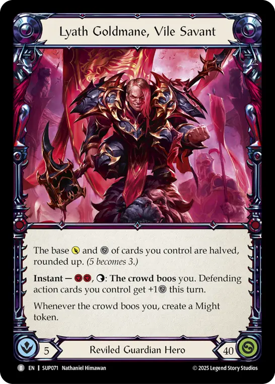 Lyath Goldmane, Vile Savant